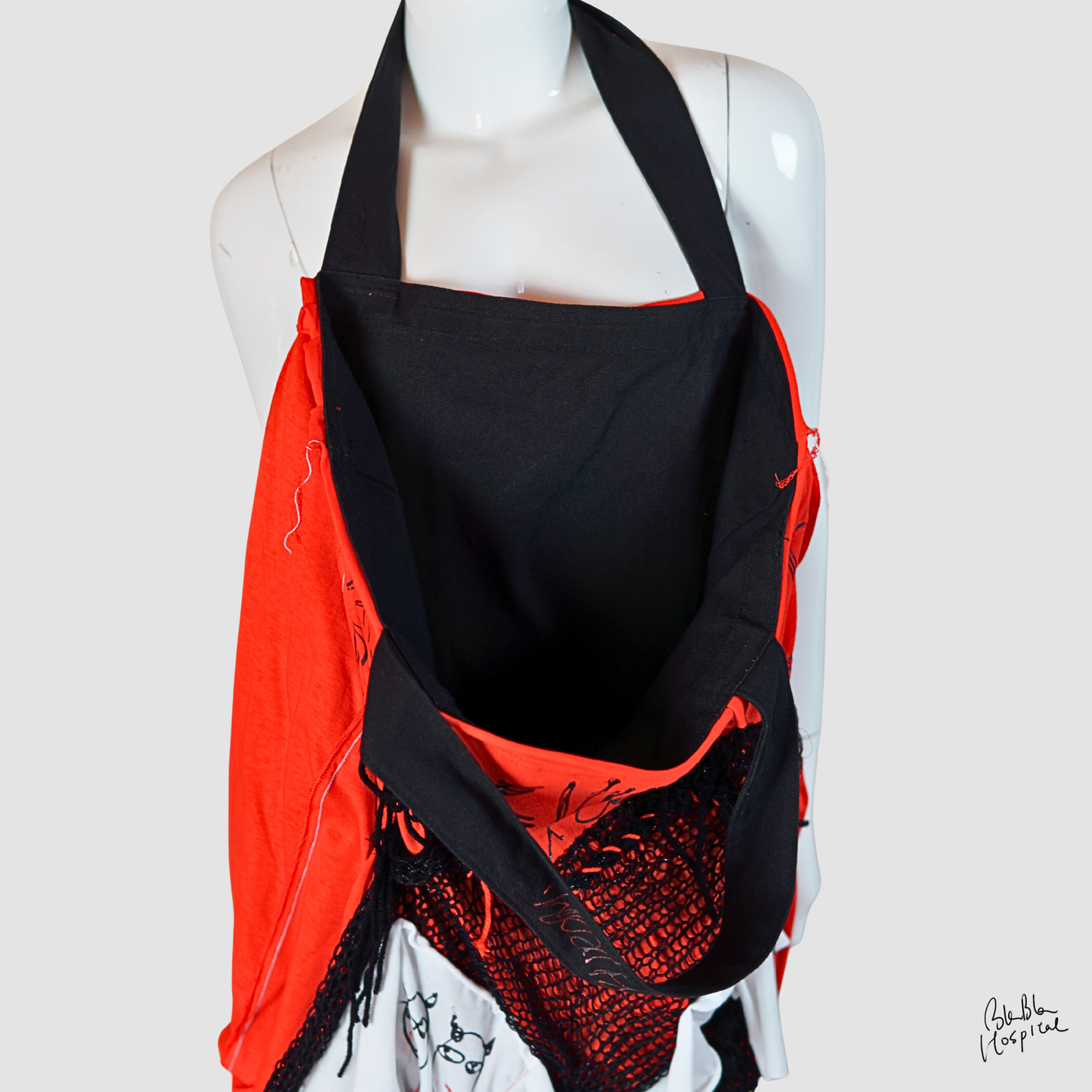 Carry the Whole Blabla World 00.4 | Improvised Knit Work - Art Tote Bag