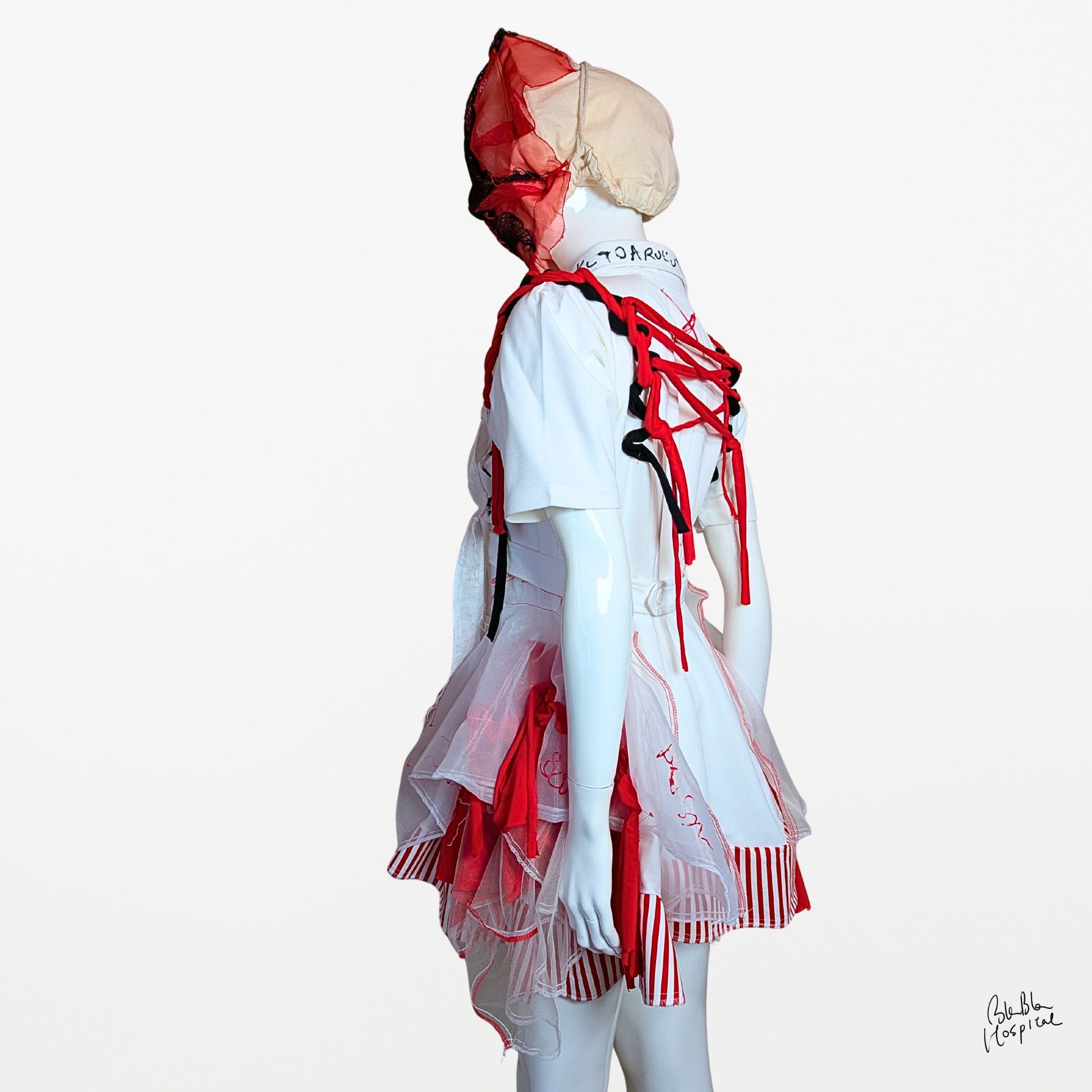One-of-a-Kind Nurse Dress | Asymmetrical Dress