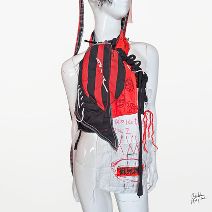 Hand-Drawn Face Scarf