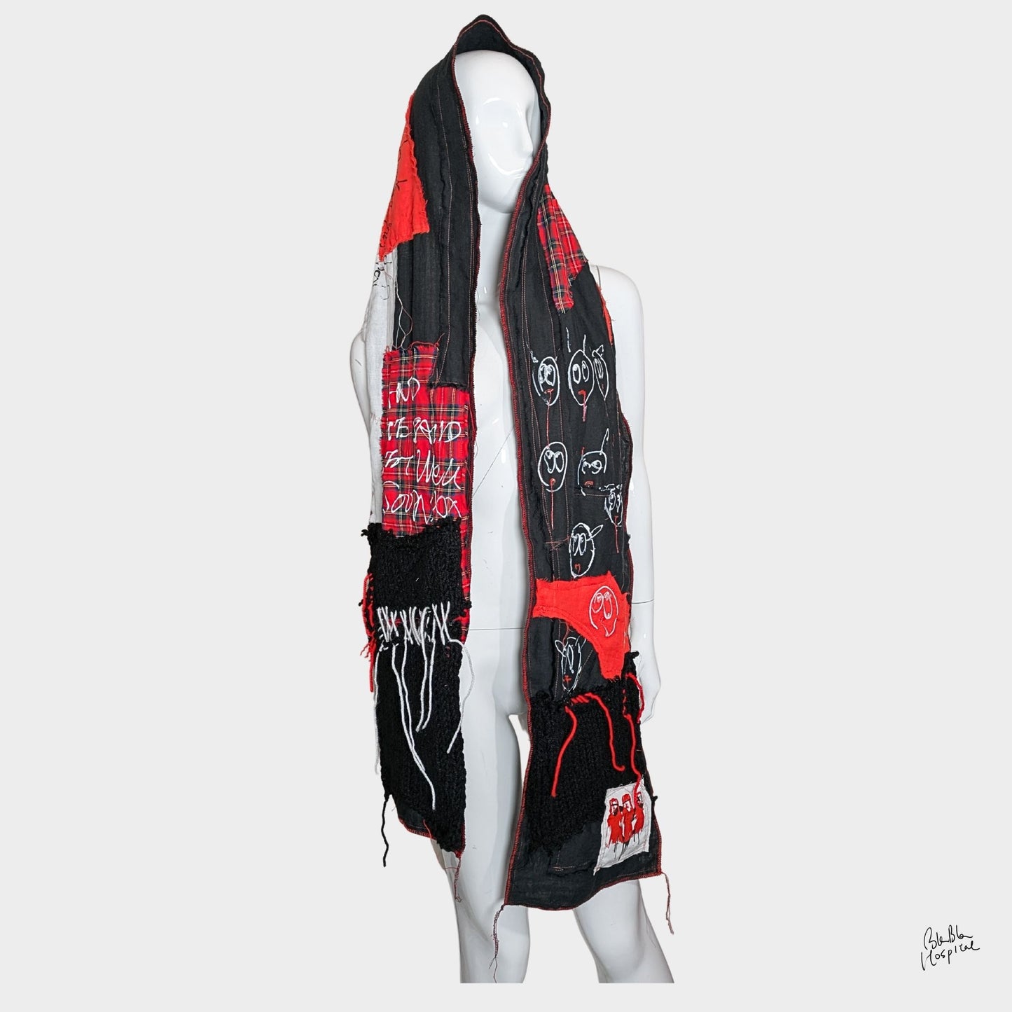 Heart No.013 | Long Double Gauze Wrap – 220 cm