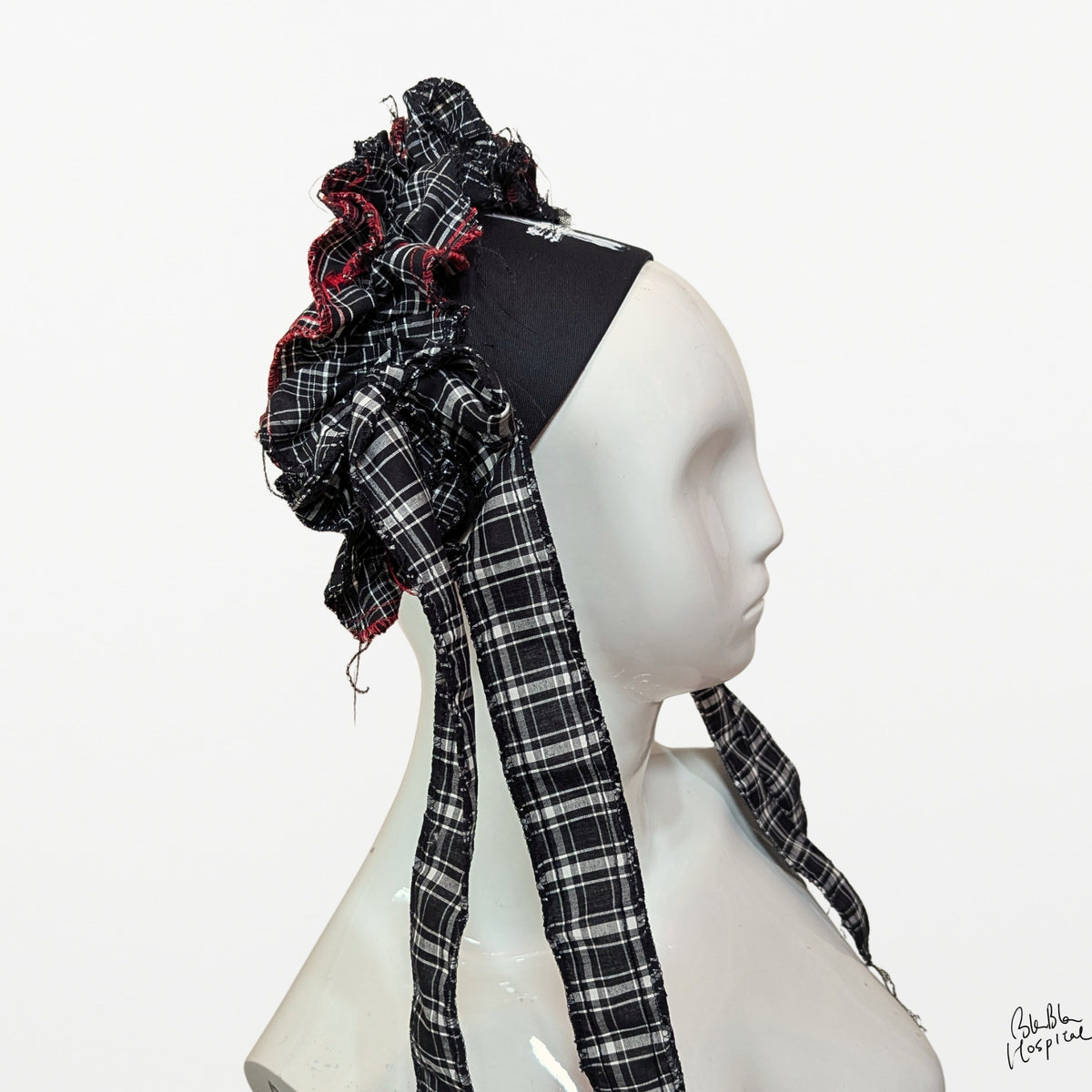 Black ＆ White Check | Nurse Cap
