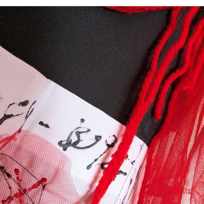 Abstract Microscope | Cape-style Dress