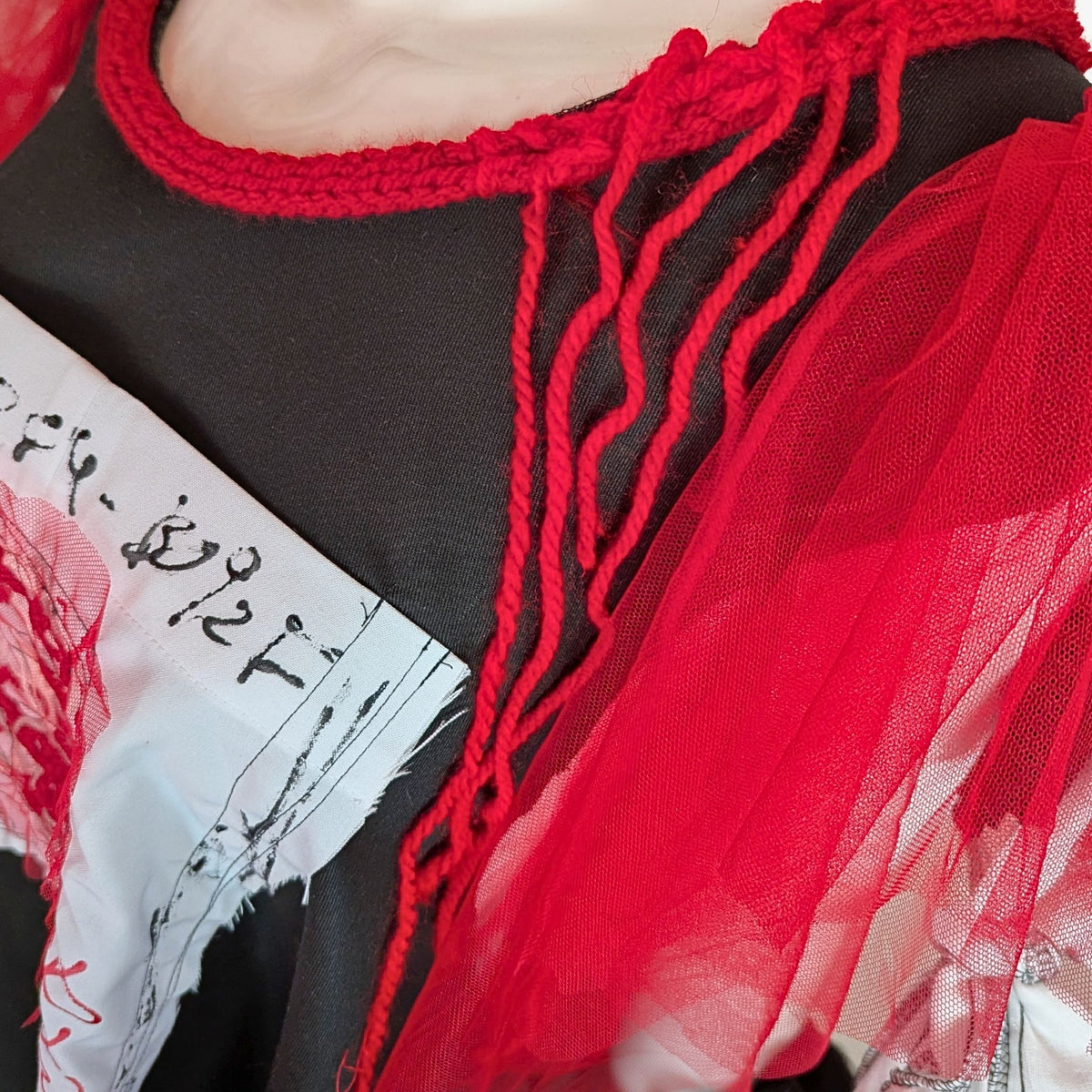 Abstract Microscope | Cape-style Dress