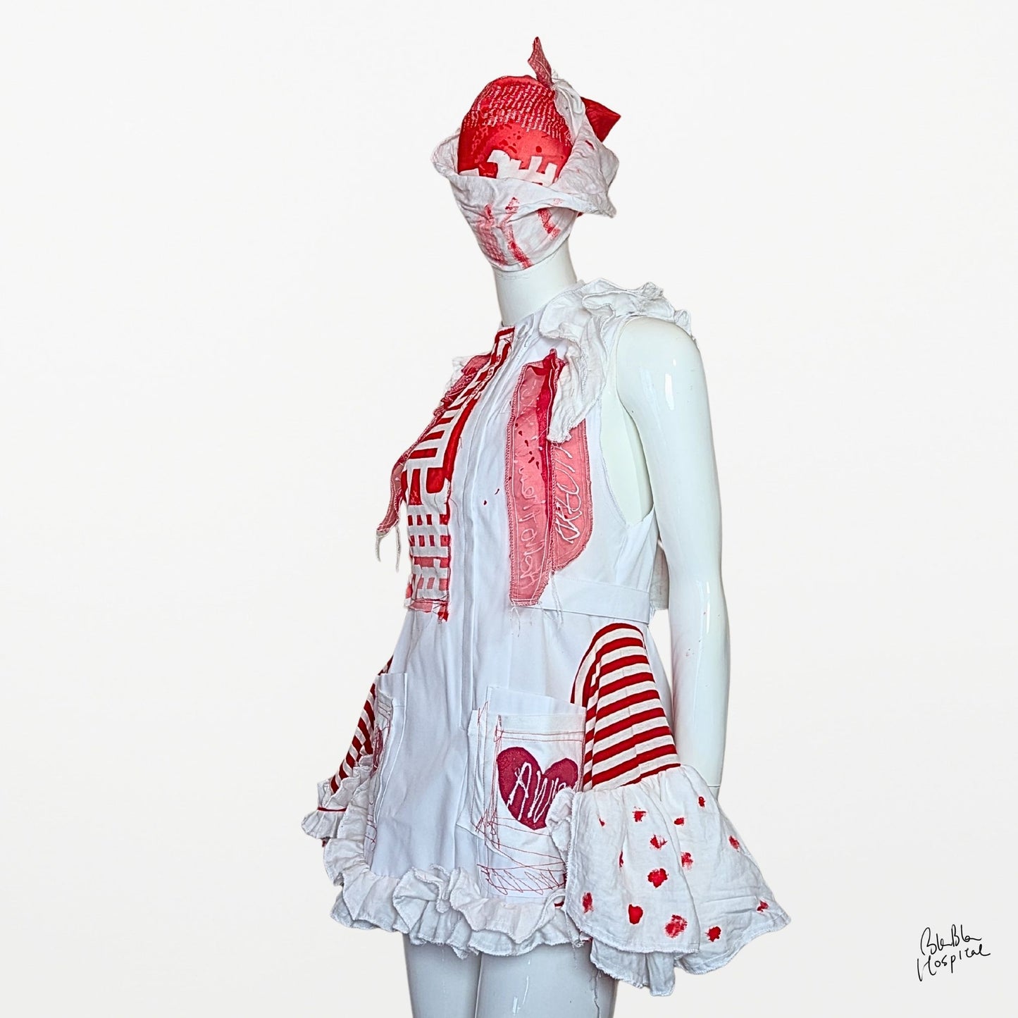 BLABLA Nurse | “Omimai” Gauze Frill Detail Dress