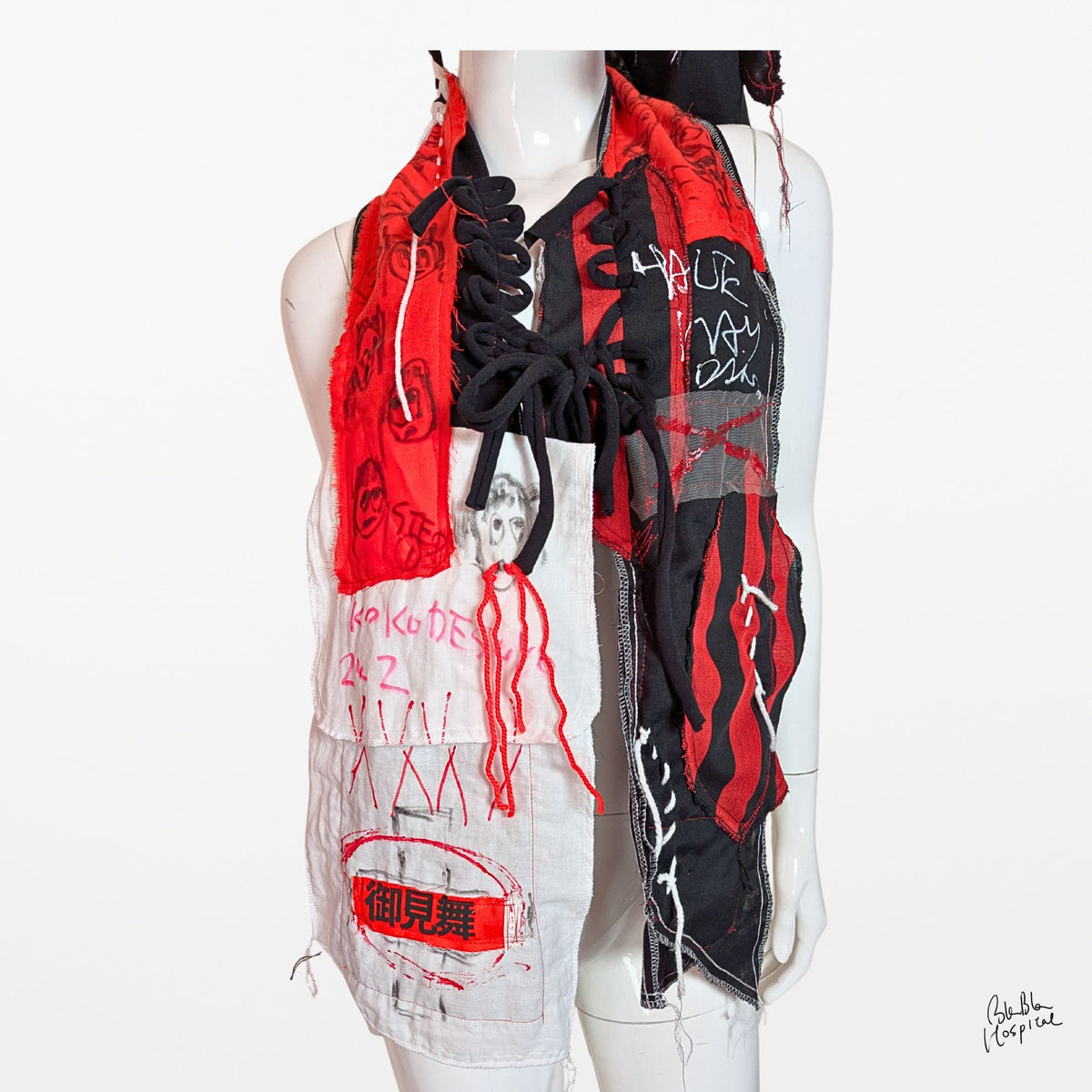 Hand-Drawn Face | Scarf