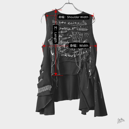 Twinmood – No.01b | スリーブレスブラックトップス