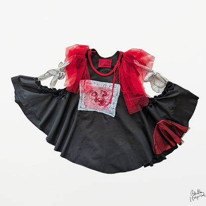 Abstract Microscope | Cape-style Dress