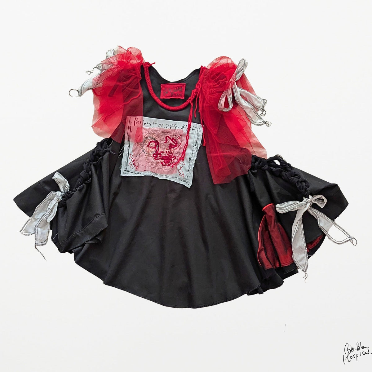 Abstract Microscope | Cape-style Dress