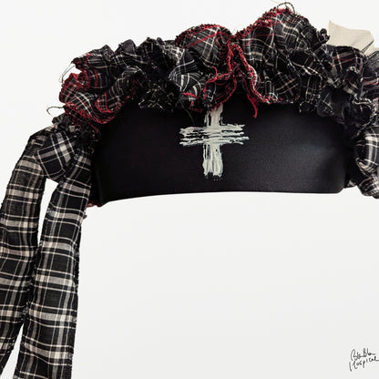 Black ＆ White Check | Nurse Cap