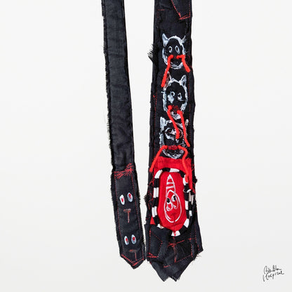 Black Gauze Layer Tie