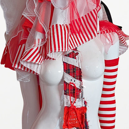 Red Check Ghost Tie