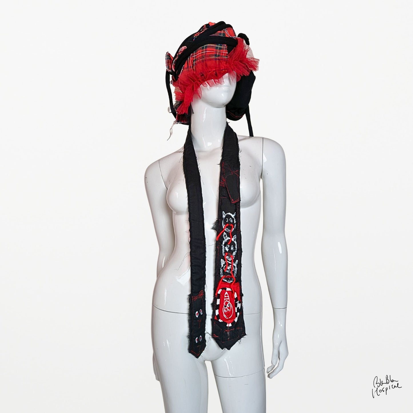 Black Gauze Layer Tie