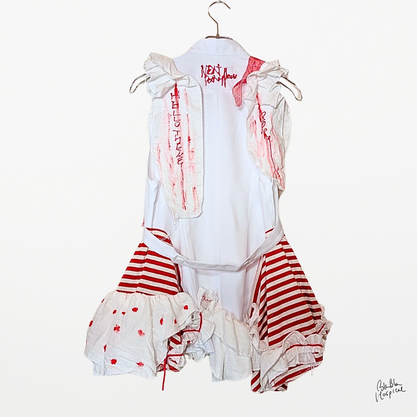 BLABLA Nurse | “Omimai” Gauze Frill Detail Dress