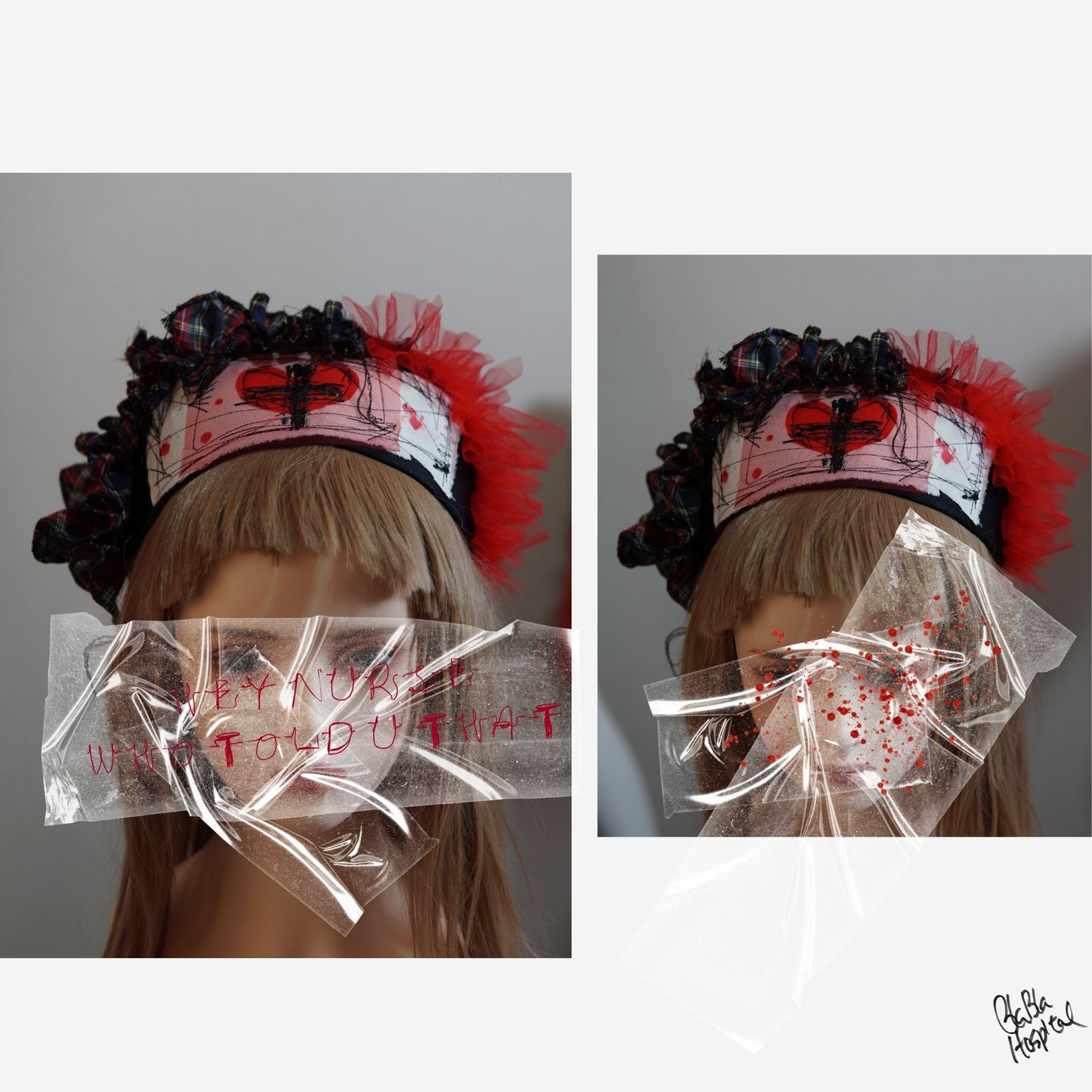 Instinctive frill – Black Nurse Cap