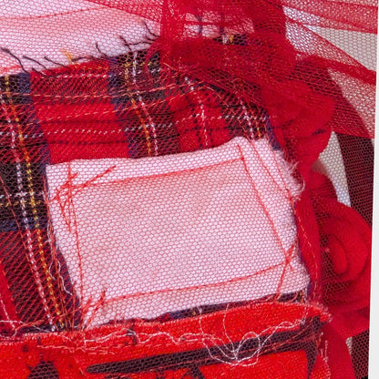 Red Air - No.01 | Red Sheer Organza Top  – Layering Piece