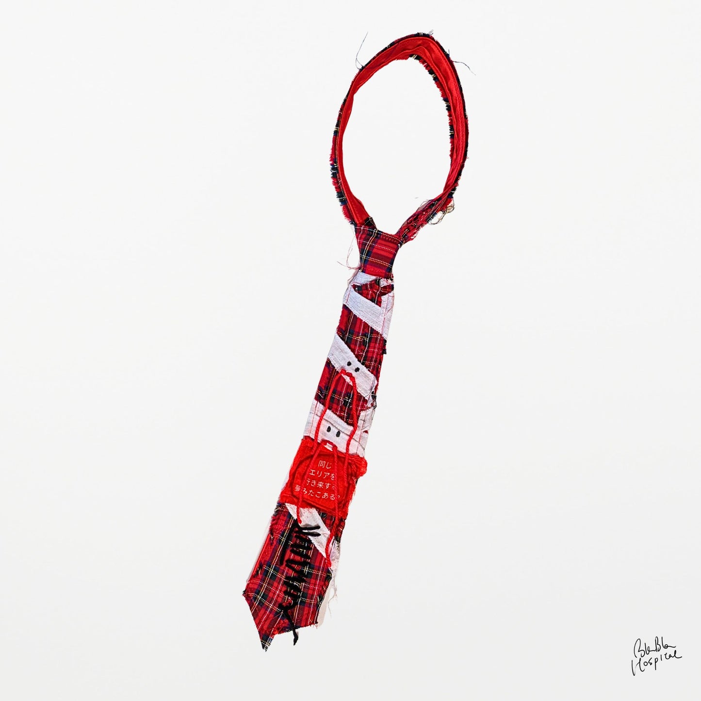Red Check Ghost Tie