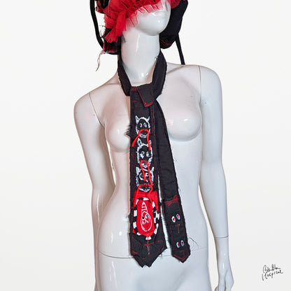 Black Gauze Layer Tie