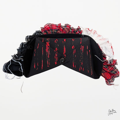 BLACK NURSE CAP ｜Intuitive Frill