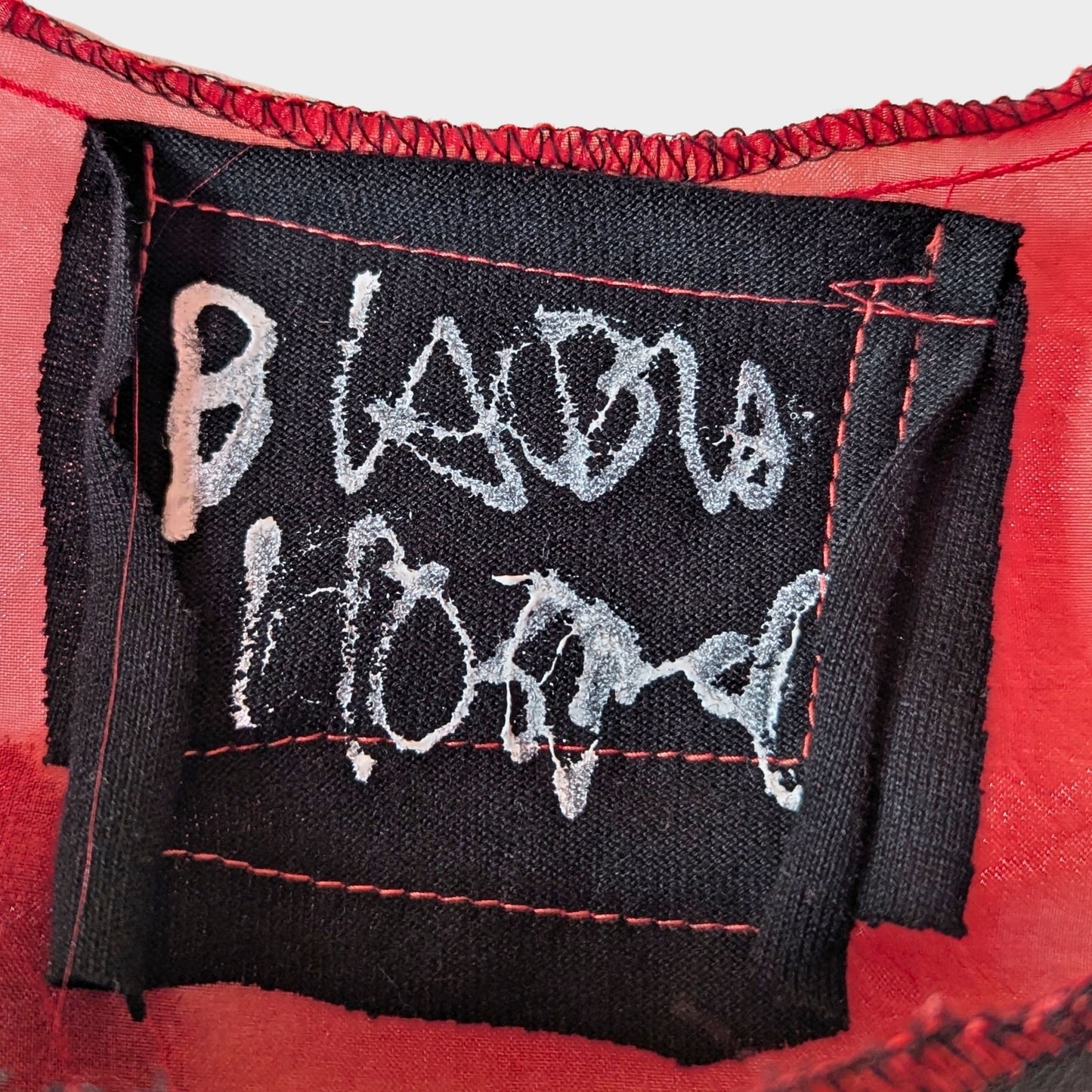 Red Air - No.03 |黒ガーゼ直感フリル オーガンジートップス –レイヤー重ね着用