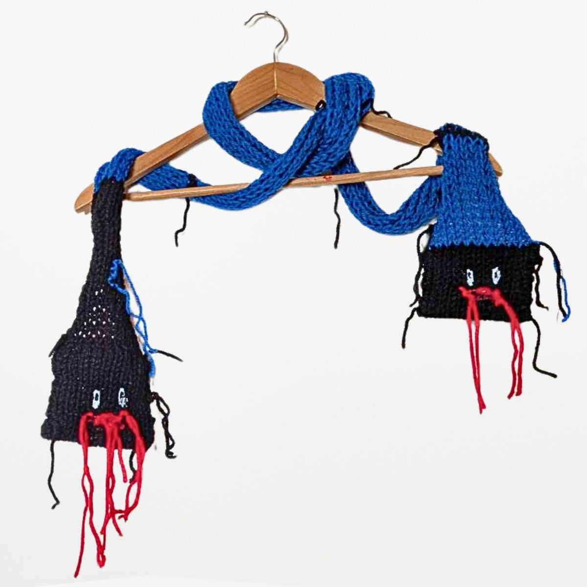 2 WAY SNAKE  – Narrow Scarf　Blue