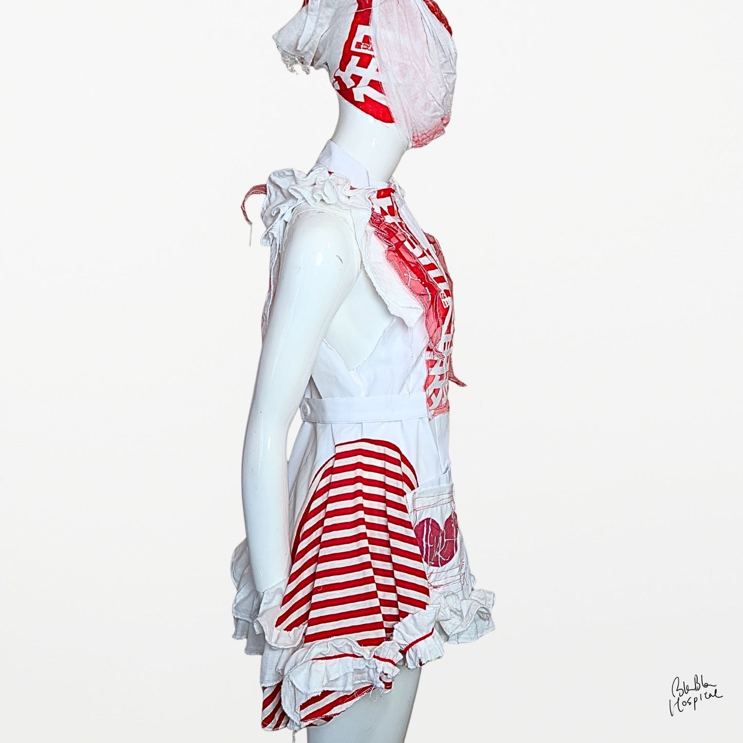 BLABLA Nurse | “Omimai” Gauze Frill Detail Dress