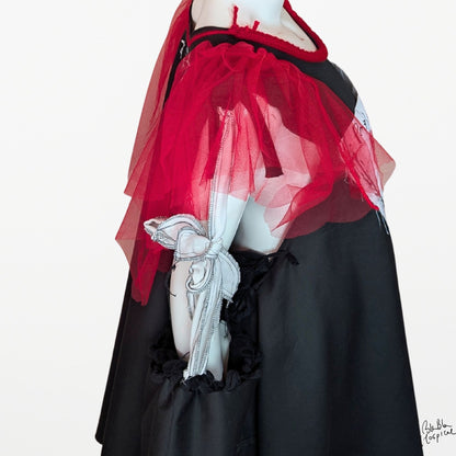 Abstract Microscope | Cape-style Dress