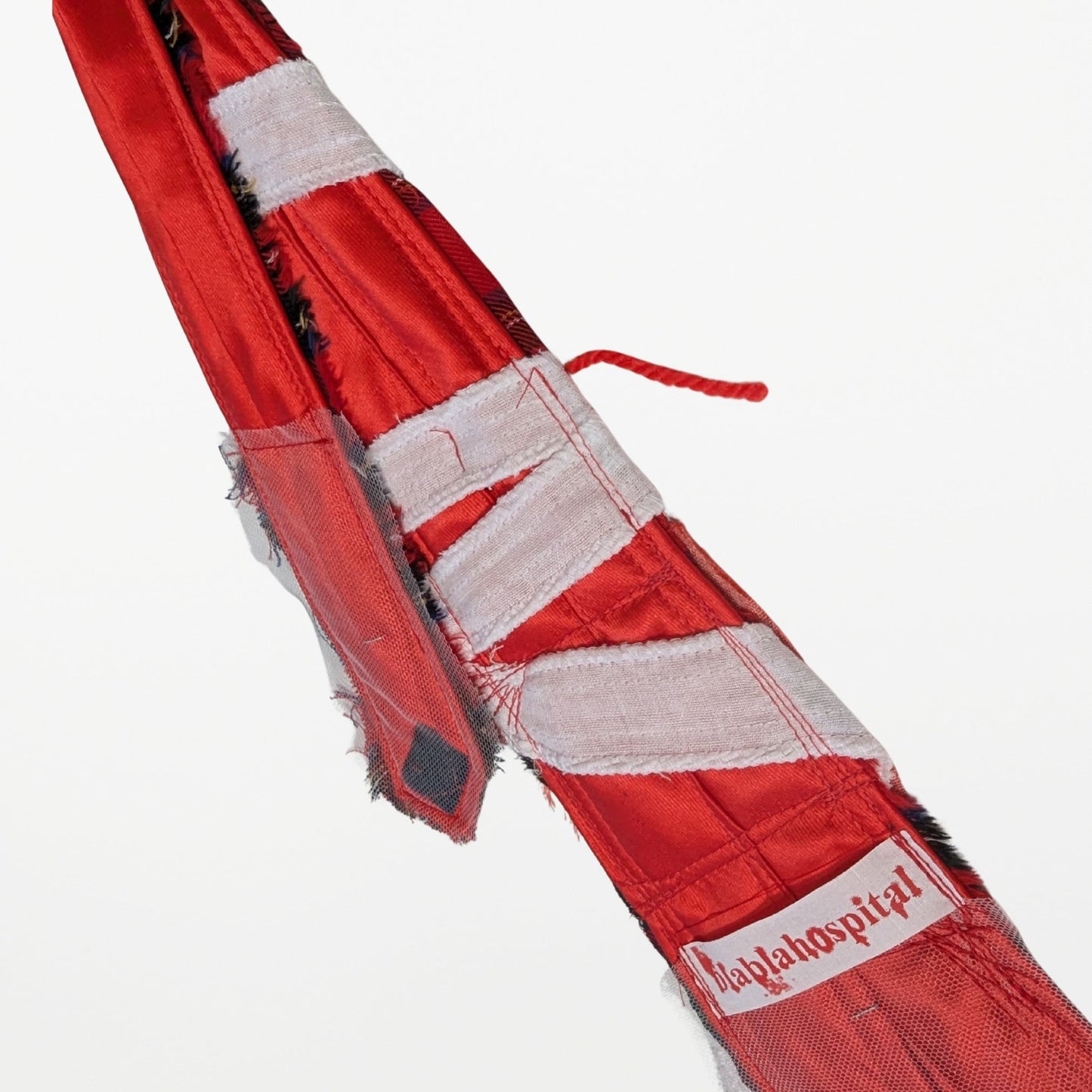 Red Check Ghost Tie