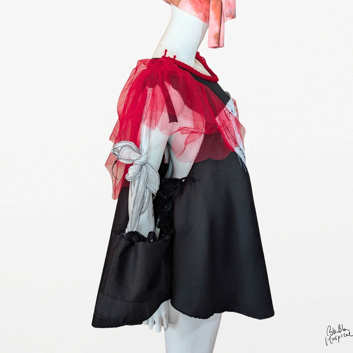 Abstract Microscope | Cape-style Dress