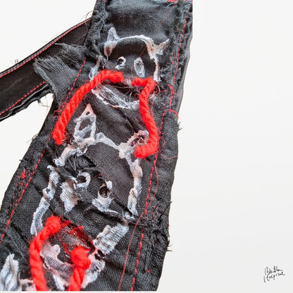 Black Gauze Layer Tie