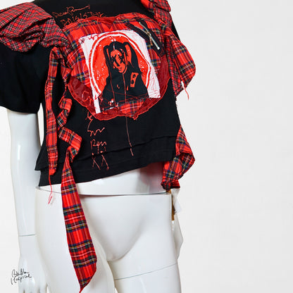 Heart No.001 | 赤黒記憶装置 シリーズ　– 黒 T-shirt