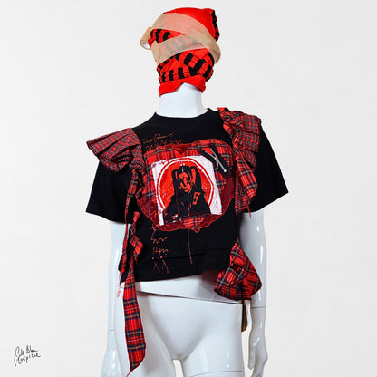 Heart No.001 | 赤黒記憶装置 シリーズ　– 黒 T-shirt