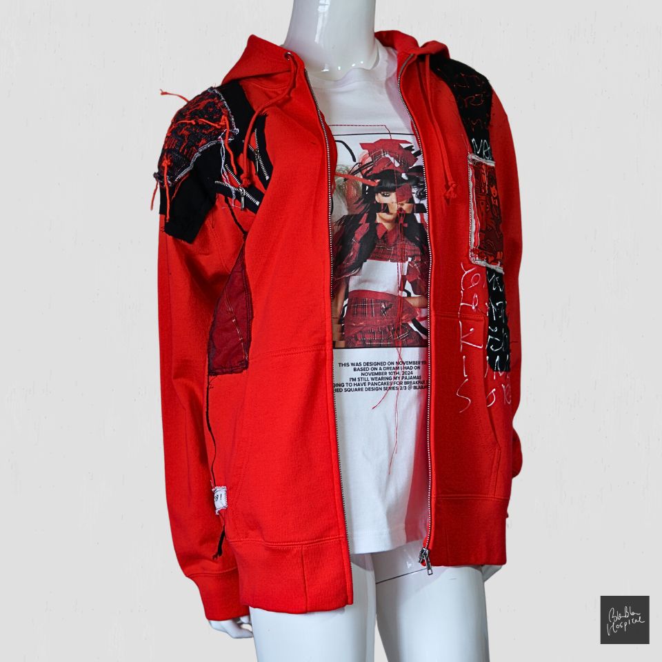 T-Shirt & Red Hoodie Set