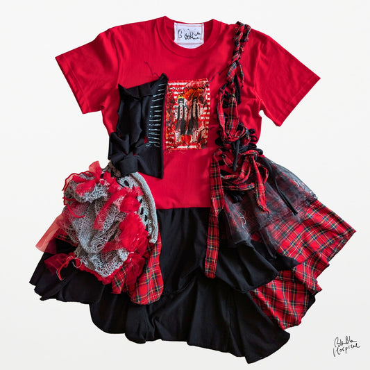 Red Black | T-Shirt Dress