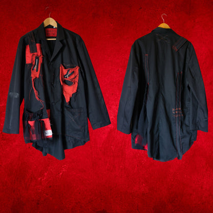 2023NEW! Tokyo Punk Doctor Jacket Black Oversize