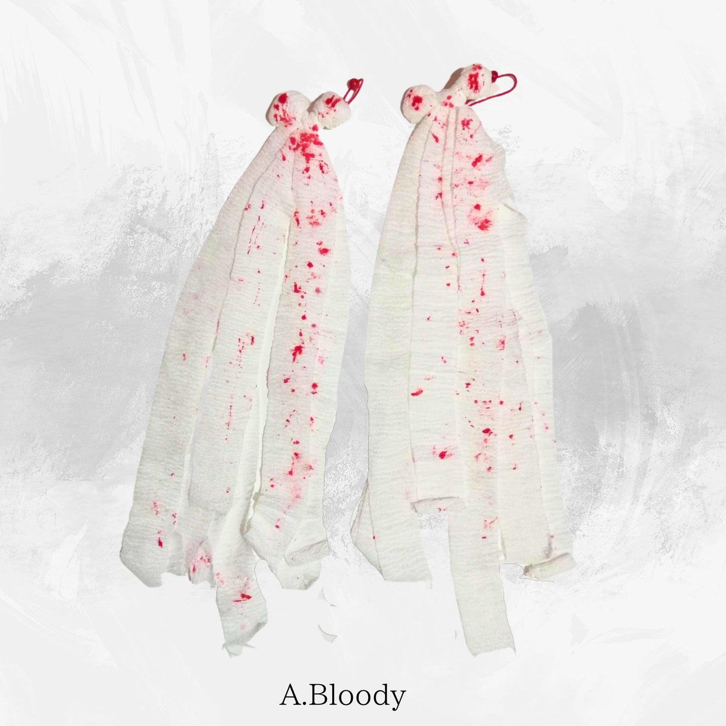 【50 cm ish】Bandage Band Haargummis Yamikawa J Fashion Sweet Sickness Style Set bestehend aus zwei Bloody Long! Haha
