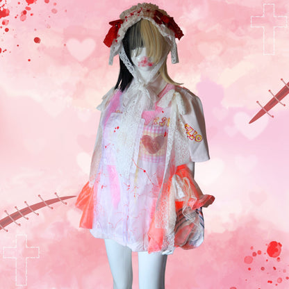 Yami-kawaii, Gothic, and Lolita  Harajuku Fashion Headdress Bandages Frill