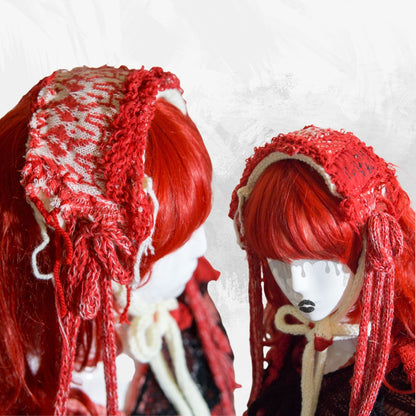 Blabla Original Gothic Punk Strick Lolita Mode Kopfschmuck handgefertigt
