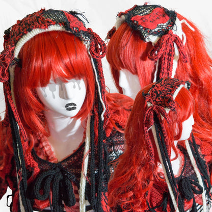 Blabla Original Gothic Punk Strick Lolita Mode Kopfschmuck handgefertigt