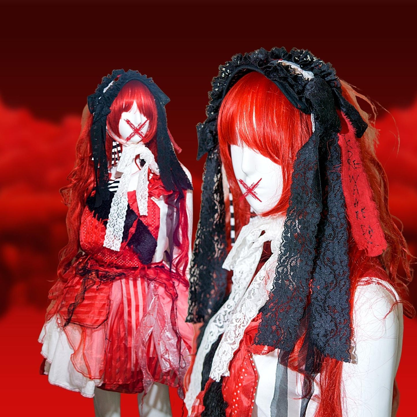 Japanischer Gothic- und Lolita-Mode-Kopfschmuck Handgefertigt
