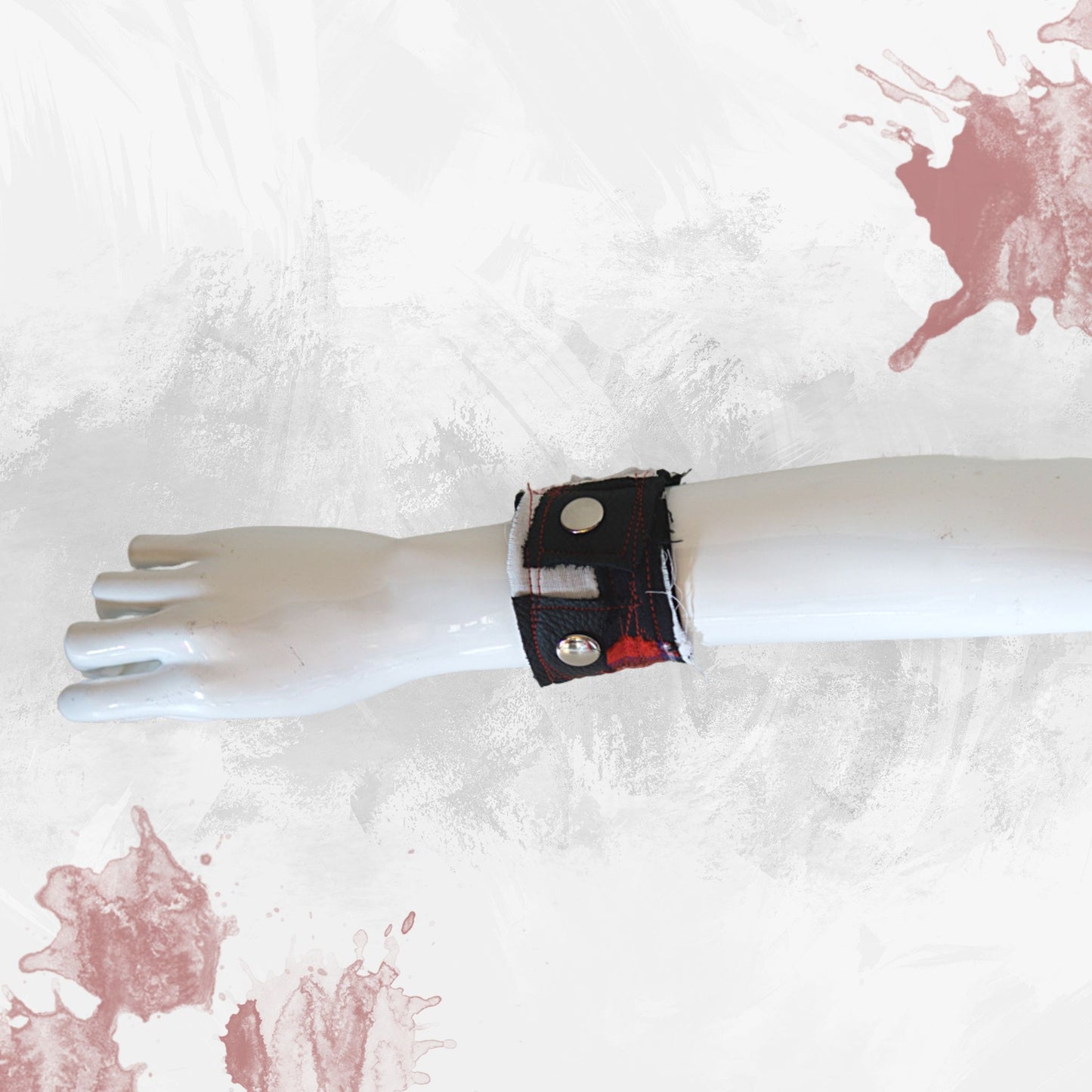 Blabla Patient Wristband Punk Design Handmade