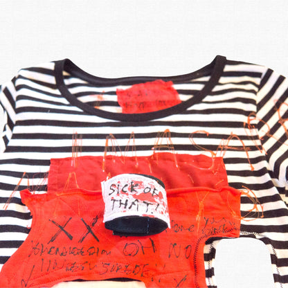 TOKYO PUNK!  T-shirt ＆ Wristband Set Sample-Second hand remade Tshirt Size:S