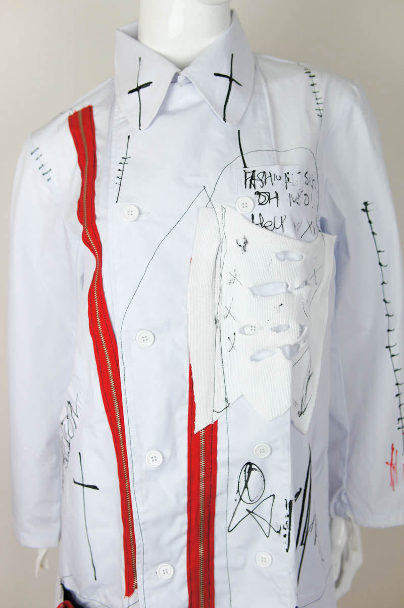 White Doctor Lab Coat Medical Punk J-Fashion