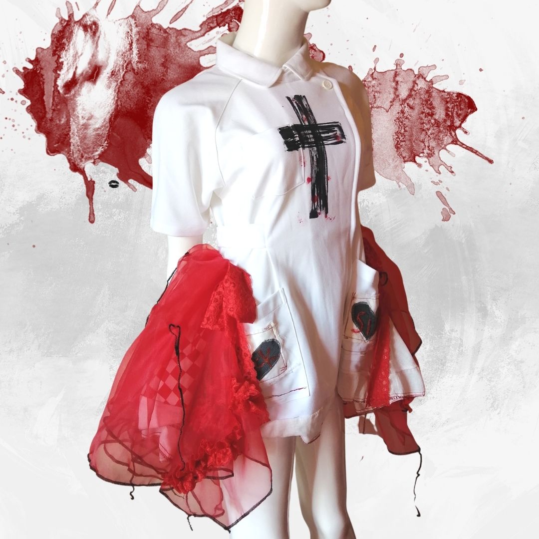 Medical Lolita J-Fashion Sick Sickness Nurse Kleid! Rückenflügel-Design