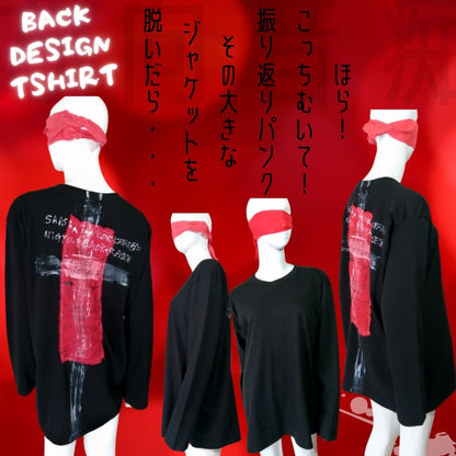 Back Design Tokyo Punk  Long Sleeve T shirt Unisex
