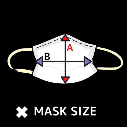 Ghost Faces Design Black Fashion Mask Handmade